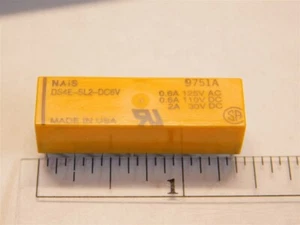 NAIS DS4E-SL2-DC6V 6V hochempfindliche 2 Spulenverriegelung 4FormC Miniaturrelais - Bild 1 von 2