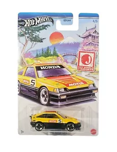 1985 Honda CR-X Yellow Hot Wheels 2024 J-Imports #4 1:64 HWR57 - Picture 1 of 1