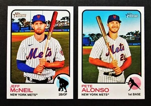 2022 topps Heritage New York Mets Team Set Mark Vientos Rookie - Picture 1 of 6