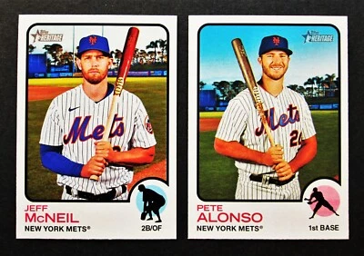 2022 topps Heritage New York Mets Team Set Mark Vientos Rookie - Image 1 of 4