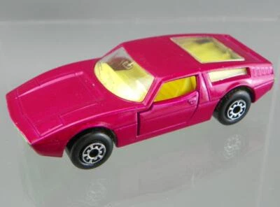 Vintage 1972 Matchbox Superfast #32 Diecast 1/64 Pink Magenta Maserati Bora NrMt - Image 1 of 4