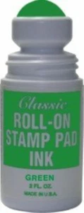 Roll-On Stamp Pad Ink - Green - Bild 1 von 1