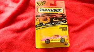 MATCHBOX #48 FIREBIRD RACER 1/64 MIP 1996 PINK & YELLOW FREE USA SHIPPING - Picture 1 of 3