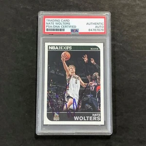 2014-15 Panini NBA Hoops #186 Nate Wolters Signed Card AUTO PSA/DNA Slabbed RC B - Picture 1 of 2