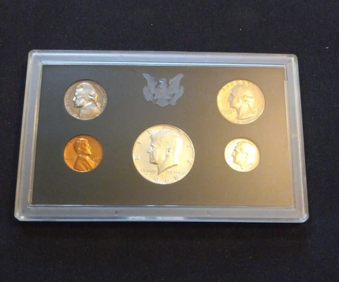 1968-S US Mint Proof Set 5 Gem Coins W/40% Silver Half No Box Cover