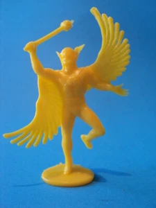 1981 Gulliver HAWKMAN (yellow) super heroe plastic figure JLA DC COMICS - Picture 1 of 3