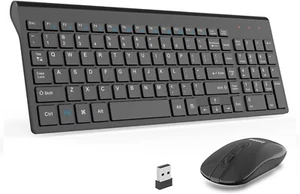 LeadsaiL Wireless Keyboard and Mouse Combo, Wireless USB Mouse and Computer Keyb - Picture 1 of 7