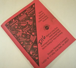 Vintage DSC Douglas Stamping Co Components Hand Book Catalog Shims Spacers - Picture 1 of 5