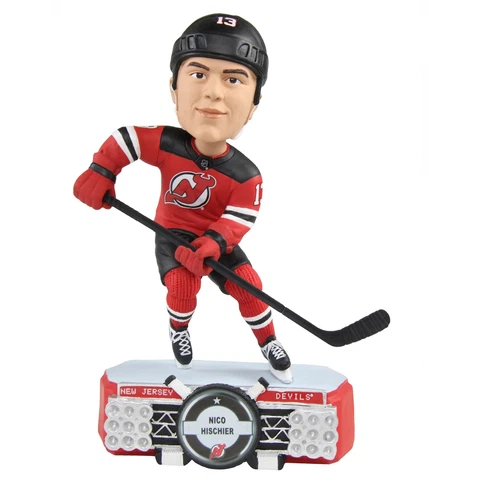 Nico Hischier New Jersey Devils Stadium Lights Special Edition Bobblehead NHL Cover