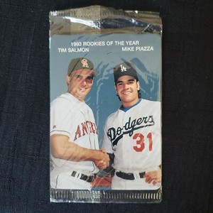 Vintage 1994 Mother's Cookies Tim Salmon Mike Piazza #2 & #3 Rookies of the Year