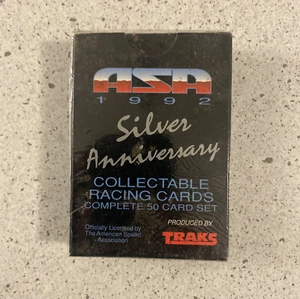 1992 TRAKS ASA SILVER ANNIVERSARY RACING 50 CARD SET Factory Sealed Package - Picture 1 of 4