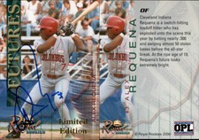 Alex Requena Signed 2000 Royal Rookies Futures #3 Card Cleveland Indians Auto AU