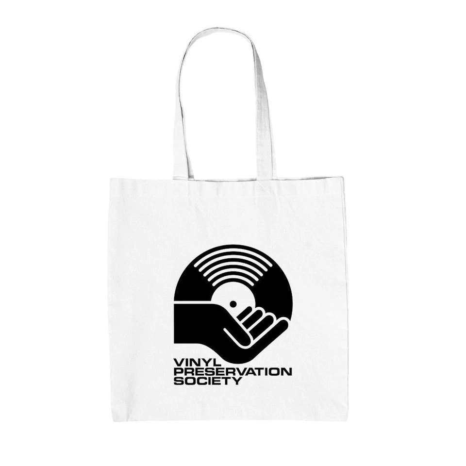 Vinyl Preservation Society - Canvas Tote Bag - Music DJ Love Vinal Gig Record - Image 1 of 2
