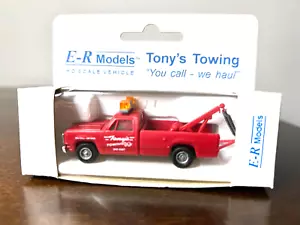 E-R Models #91013 Dodge Tow Truck "Tony's Towing" "Red" Built-up H.O. - Picture 1 of 1
