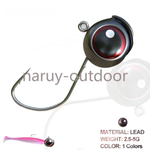 50 Pack Lead Jig Heads Fishing Hooks Jigs Bass Crappie Trout 1/12 1/8 1/6oz - Picture 1 of 7