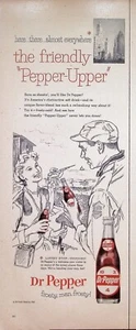 VINTAGE 1950s Print Ad ~ Dr Pepper ~ The Friendly Pepper-Upper ~ Frosty, man... - Picture 1 of 1