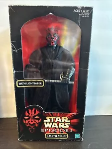Star Wars 12" DARTH MAUL Doll/Action Figure 1999 Hasbro Episode I Collection - Picture 1 of 2