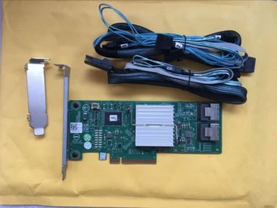 Dell Perc H310 SATA / SAS HBA Controller RAID 6Gb PCIe x8 + 1PCS 8087 SATA Cable - Image 1 of 4