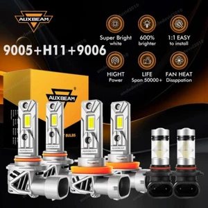 Faros antiniebla LED AUXBEAM 9005+H11+9006 6500K para Toyota 4Runner 2006-2009 - Imagen 1 de 12