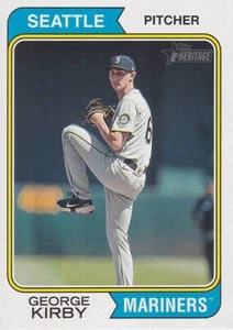 2023 Topps Heritage - #119 George Kirby - Mariners - Picture 1 of 2
