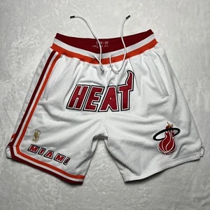 100% Authentic 96 97 Miami Heat Just Don x Mitchell & Ness Shorts Size M Mens - Picture 1 of 17
