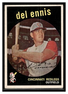 1959 Topps #255b Del Ennis White/lighter back - Picture 1 of 2
