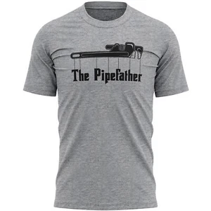 Mens The Pipefather T Shirt shirt Funny Birthday Him tools pipes funny plumbe... - Picture 1 of 11