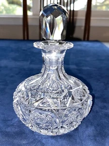 Antique Hawkes ABP Crystal Perfume Scent Bottle Signed W/ Matched Stopper - Picture 1 of 16