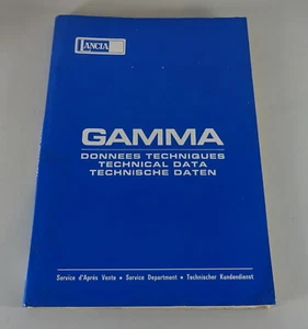 Manual de Taller / Datos Técnicos Lancia Gama 2000/2500 Stand 12/1976 - Imagen 1 de 7