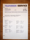 Service Manual Per Telefunken Hs 800 / Hs 1700, Originale