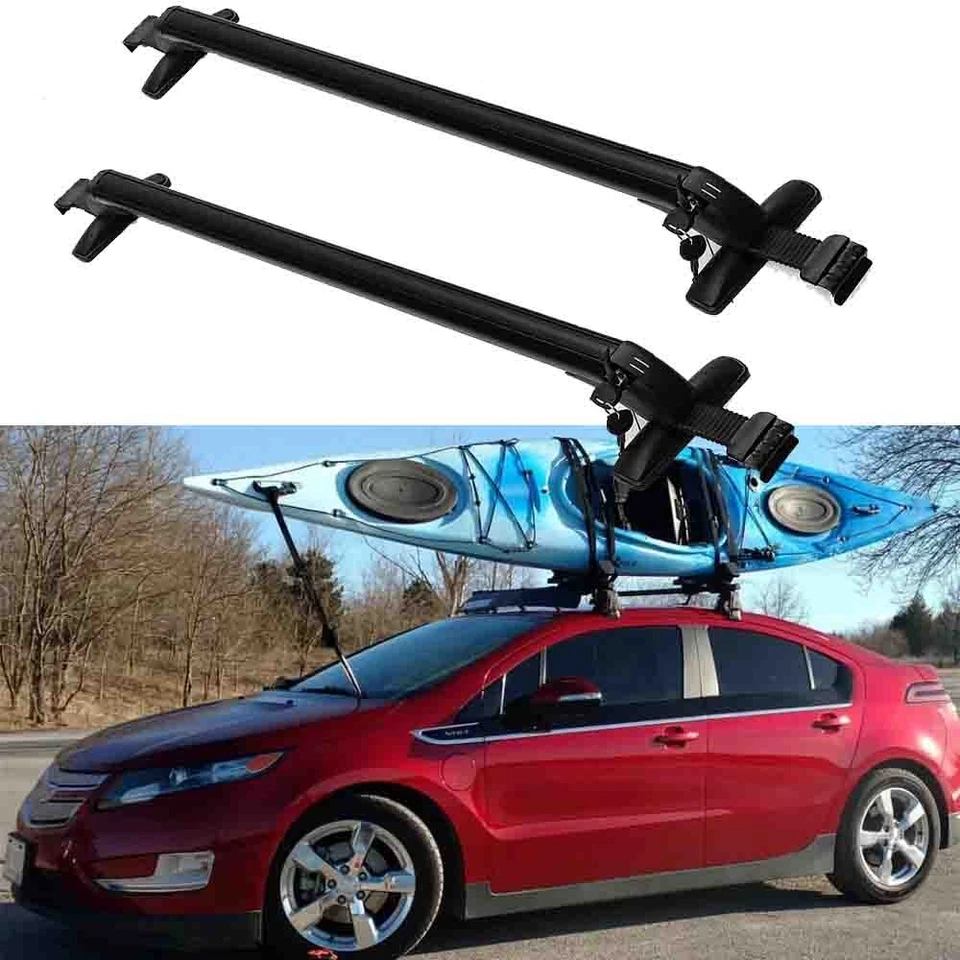 For Chevrolet Volt Top Roof Rack 43.3" Cross Bars Cargo Luggage Carrier w/ Lock Foto 1 de 4