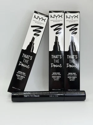 NYX • Delineador de ojos líquido That's The Point • Super vanguardista • Negro • Juego de 3 • Nuevo en caja Foto 1 de 3