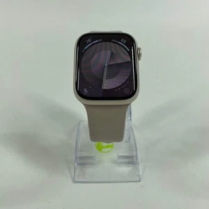 Entsperrt Apple Watch Series 9 45MM Starlight Aluminium Beige Sportarmband MRM83LL/A - Bild 1 von 7