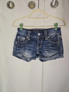 Rock Revival dunkelblaue Jeansshorts im "Ali"-Stil Junior Größe 25 - Bild 1 von 5