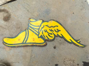 Porzellan Goodyear Schuh Emailschild Größe 12" x 5" Zoll - Bild 1 von 2