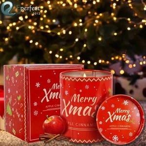 Christmas Scented Candles Aromatherapy Natural Soy Wax Holiday Home Decor Gifts - Picture 1 of 7