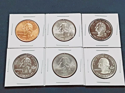 2000 South Carolina State Quarters Set!  6 Different coins! 1 90% silver!!  L61 - Image 1 of 3
