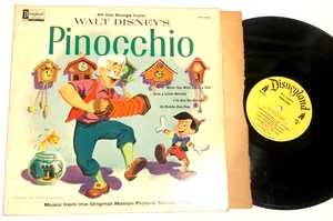 Walt Disneys Pinocchio All The Songs Original Motion Picture Soundtrack Lp G+ - Picture 1 of 5