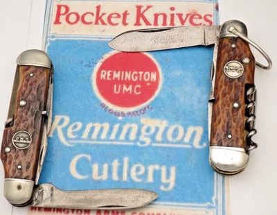Antique 1920-40 REMINGTON UMC R3843 Utility Knives - Lot of Two - Parts/Restore - Image 1 of 4