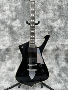 Black Paul Stanley Iceman Electric Guitar HH Pickups Chrome Hardware - Picture 1 of 11