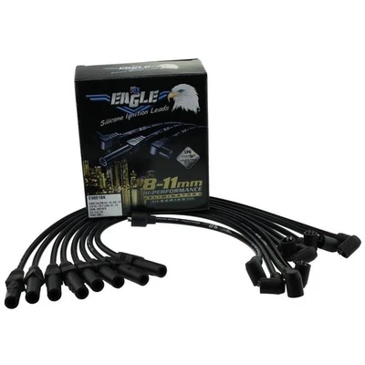 Ford V8 302 351 Cleveland Ignition Leads 9mm Standard Cap Black E9801BK - Image 1 of 2