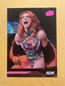 Jamie Hayter #19 2025 Upper Deck AEW Wrestling PINK PYRO 41/79 - Bild 1 von 4