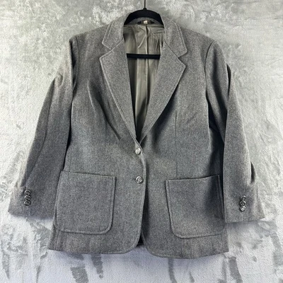 VTG Cross Country Fashions Blazer Women’s 12 Gray Wool - Image 1 of 4