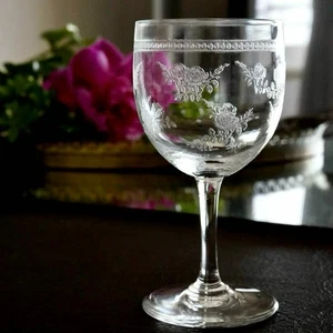 Old Baccarat BACCARAT Sem de Rose Rose Wine glass - Picture 1 of 10