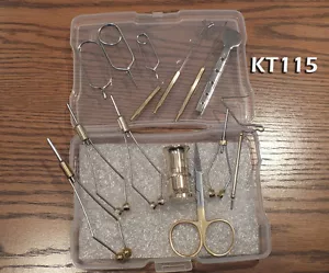 14 Piece Fly Tying Tool Kit w/ case - #KT115 - Picture 1 of 1