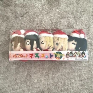 K-On! Plüschtier Maskottchen Weihnachtsversion Schlüsselanhänger 5 Arten Set Limitierte Produkte - Bild 1 von 2