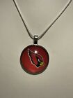  Arizona Cardinals NFL 925 Silver Chain & Charm Football Necklace NEW