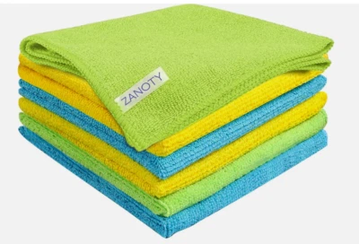 ZANOTY Microfiber Towels 24-Pack - Ideal Kitchen Cleaning Cloths,Soft, Highly Absorber