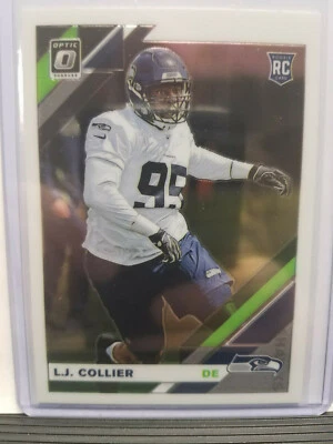 L.J. Collier 2019 Optic Football RC - Rookie Card #113 Seattle Seahawks - Image 1 of 2