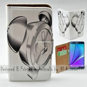 For Samsung Galaxy Note Series Alarm Clock Stencil Print Mobile Phone Case Cover - Picture 1 of 3